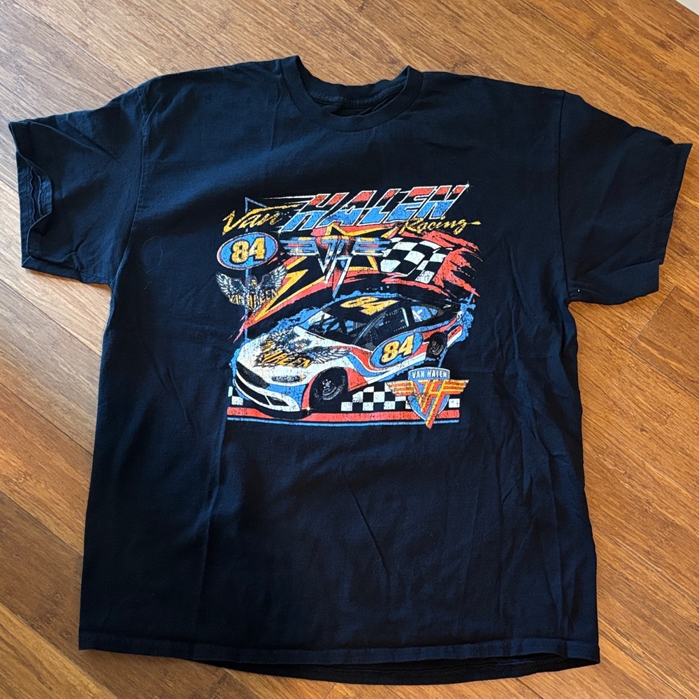 Black Van Halen Racing Graphic Tee - Short Sleeve